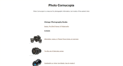 Desktop Screenshot of photocornucopia.com